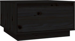 vidaXL - Salontafel - 55x56x32 - cm - massief - grenenhout - zwart