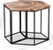 vidaXL - Salontafel - 56x48x40 - cm - massief - mangohout