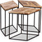 vidaXL - Salontafel - 56x48x40 - cm - massief - mangohout