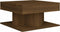 vidaXL - Salontafel - 57x57x30 - cm - bewerkt - hout - bruin - eikenkleur
