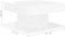 vidaXL - Salontafel - 57x57x30 - cm - bewerkt - hout - hoogglans - wit
