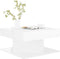 vidaXL - Salontafel - 57x57x30 - cm - bewerkt - hout - hoogglans - wit