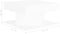 vidaXL - Salontafel - 57x57x30 - cm - bewerkt - hout - wit
