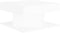 vidaXL - Salontafel - 57x57x30 - cm - bewerkt - hout - wit