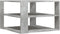 vidaXL - Salontafel - 59,5x59,5x40 - cm - bewerkt - hout - betongrijs