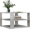 vidaXL - Salontafel - 59,5x59,5x40 - cm - bewerkt - hout - betongrijs