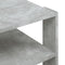 vidaXL - Salontafel - 59,5x59,5x40 - cm - bewerkt - hout - betongrijs