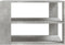vidaXL - Salontafel - 59,5x59,5x40 - cm - bewerkt - hout - betongrijs