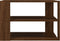vidaXL - Salontafel - 59,5x59,5x40 - cm - bewerkt - hout - bruin - eikenkleurig