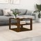 vidaXL - Salontafel - 59,5x59,5x40 - cm - bewerkt - hout - bruin - eikenkleurig