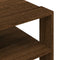 vidaXL - Salontafel - 59,5x59,5x40 - cm - bewerkt - hout - bruin - eikenkleurig