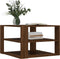 vidaXL - Salontafel - 59,5x59,5x40 - cm - bewerkt - hout - bruin - eikenkleurig