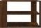 vidaXL - Salontafel - 59,5x59,5x40 - cm - bewerkt - hout - bruin - eikenkleurig