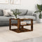 vidaXL - Salontafel - 59,5x59,5x40 - cm - bewerkt - hout - gerookt - eikenkleurig