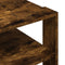 vidaXL - Salontafel - 59,5x59,5x40 - cm - bewerkt - hout - gerookt - eikenkleurig