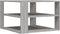 vidaXL - Salontafel - 59,5x59,5x40 - cm - bewerkt - hout - grijs - sonoma