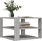 vidaXL - Salontafel - 59,5x59,5x40 - cm - bewerkt - hout - grijs - sonoma