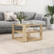 vidaXL - Salontafel - 59,5x59,5x40 - cm - bewerkt - hout - sonoma - eikenkleurig