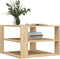 vidaXL - Salontafel - 59,5x59,5x40 - cm - bewerkt - hout - sonoma - eikenkleurig