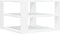 vidaXL - Salontafel - 59,5x59,5x40 - cm - bewerkt - hout - wit