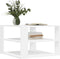 vidaXL - Salontafel - 59,5x59,5x40 - cm - bewerkt - hout - wit