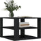 vidaXL - Salontafel - 59,5x59,5x40 - cm - bewerkt - hout - zwart