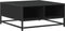 vidaXL - Salontafel - 60,5x60,5x30 - cm - bewerkt - hout - en - metaal - zwart