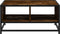 vidaXL - Salontafel - 60,5x60,5x30 - cm - bewerkt - hout - en - metaal - gerookt - eiken