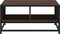 vidaXL - Salontafel - 60,5x60,5x30 - cm - bewerkt - hout - en - metaal - bruin - eiken