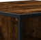 vidaXL - Salontafel - 60,5x60,5x30 - cm - bewerkt - hout - en - metaal - gerookt - eiken