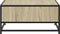 vidaXL - Salontafel - 60,5x60,5x30 - cm - bewerkt - hout - en - metaal - sonoma - eiken