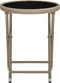 vidaXL - Salontafel - 60 - cm - poly - rattan - en - gehard - glas - beige
