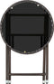 vidaXL - Salontafel - 60 - cm - poly - rattan - en - gehard - glas - bruin
