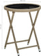 vidaXL - Salontafel - 60 - cm - poly - rattan - en - gehard - glas - beige