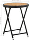 vidaXL - Salontafel - 60 - cm - poly - rattan - en - massief - acaciahout - zwart