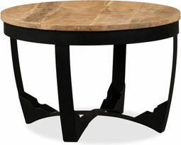 vidaXL - Salontafel - 60x40 - cm - massief - ruw - mangohout