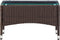 vidaXL - Salontafel - 60x40x36 - cm - poly - rattan - bruin