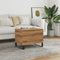 vidaXL - Salontafel - 60x44,5x45 - cm - bewerkt - hout - artisanaal - eikenkleurig