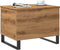 vidaXL - Salontafel - 60x44,5x45 - cm - bewerkt - hout - artisanaal - eikenkleurig
