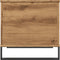 vidaXL - Salontafel - 60x44,5x45 - cm - bewerkt - hout - artisanaal - eikenkleurig
