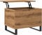 vidaXL - Salontafel - 60x44,5x45 - cm - bewerkt - hout - artisanaal - eikenkleurig