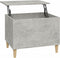 vidaXL - Salontafel - 60x44,5x45 - cm - bewerkt - hout - betongrijs