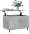 vidaXL - Salontafel - 60x44,5x45 - cm - bewerkt - hout - betongrijs