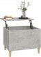 vidaXL - Salontafel - 60x44,5x45 - cm - bewerkt - hout - betongrijs