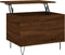 vidaXL - Salontafel - 60x44,5x45 - cm - bewerkt - hout - bruin - eikenkleur