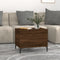 vidaXL - Salontafel - 60x44,5x45 - cm - bewerkt - hout - bruin - eikenkleur