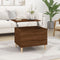 vidaXL - Salontafel - 60x44,5x45 - cm - bewerkt - hout - bruin - eikenkleur