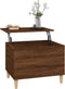 vidaXL - Salontafel - 60x44,5x45 - cm - bewerkt - hout - bruin - eikenkleur