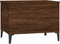 vidaXL - Salontafel - 60x44,5x45 - cm - bewerkt - hout - bruin - eikenkleur