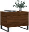 vidaXL - Salontafel - 60x44,5x45 - cm - bewerkt - hout - bruin - eikenkleur